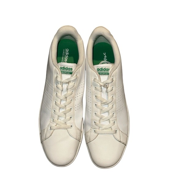 Adidas Cloudfoam Advantage White Sneakers Size 14 Mens Memory Foam AW3914 1Y3001 - Picture 6 of 10